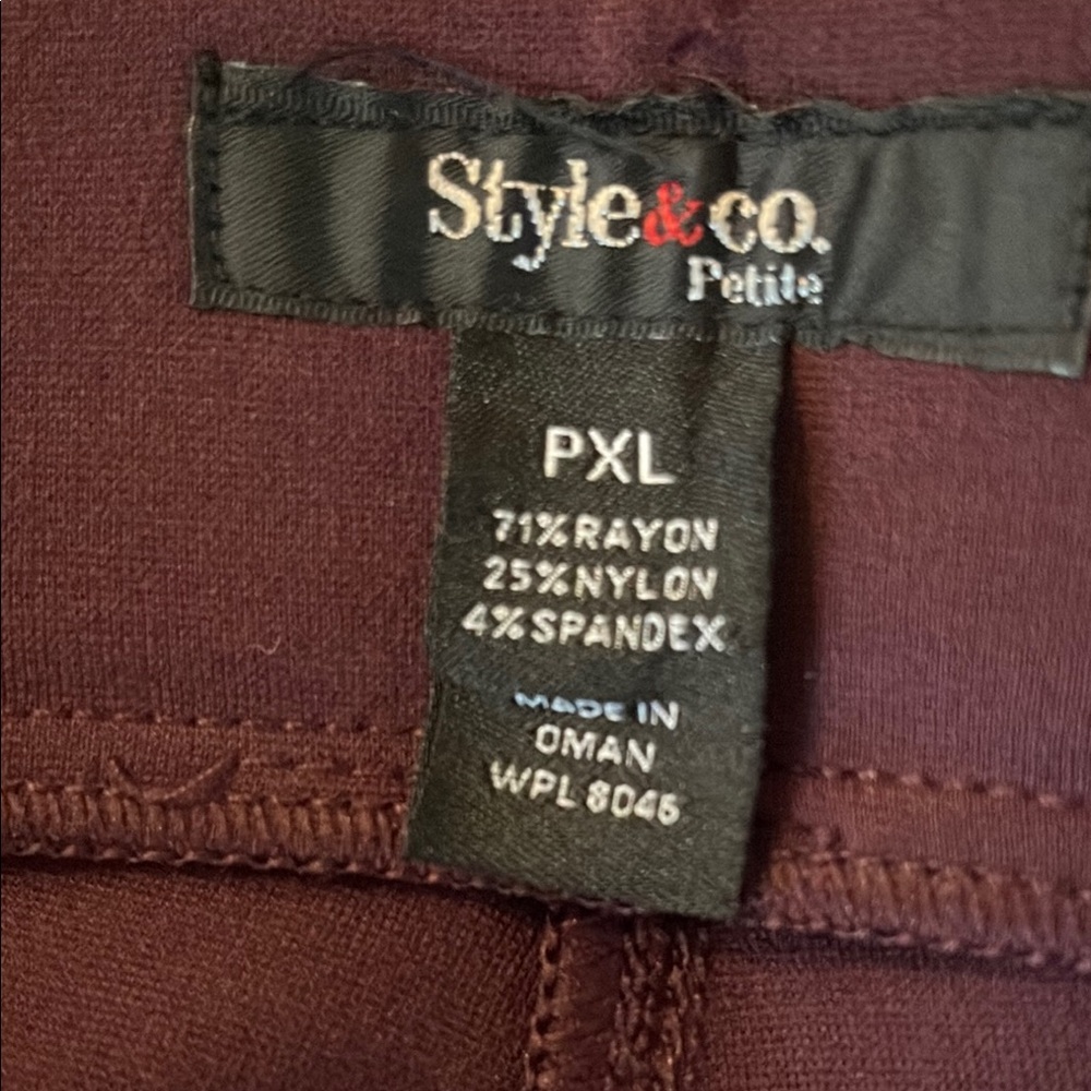 Style & Co. Women's Leggings in Deep Purple - Picture 12 of 13